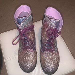 Girls sequin boots Sam Edelman